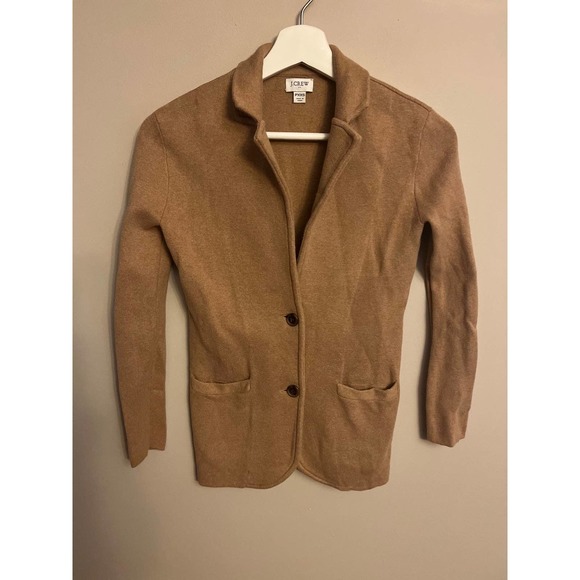 J Crew Beige Sweater Blazer Size PXXS